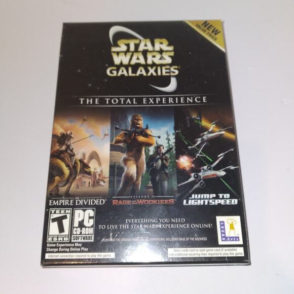Star Wars Galaxies: The Total Experience (5 Disc CD-ROM, 2005) Sealed